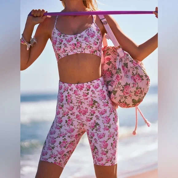 LSF LoveShackFancy x Bandier 💗 Legging Shorts, Size Small - Picture 3 of 8